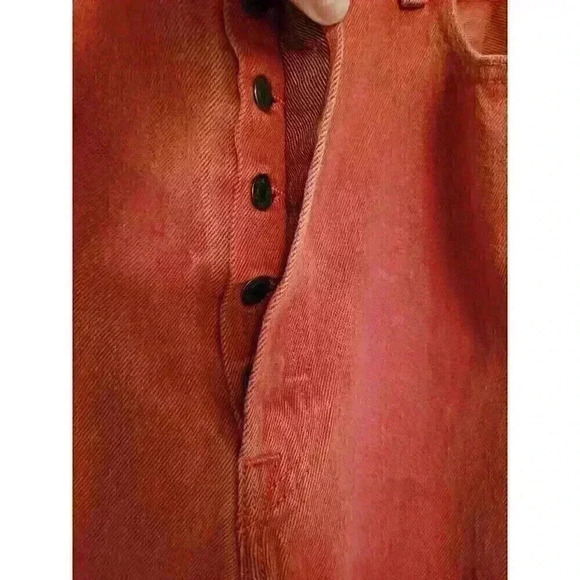 VTG USA LEVIS 501XX #501-0000 MENS 40x30 BUTTON COTTON DENIM RED TAB REd JEANS - Picture 2 of 5